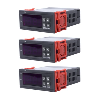 3X 220V Digital STC-1000 Controler de Temperatura Termostat Regulator+Sonda Senzor