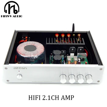 350W HiFi ClassA Amplificator STK401 *2 2.1 CH Subwoofer Bluetooth5.0 JRC5532 OP AMP Preamplificator 70W + 70W +200W