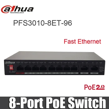 Dahue switch poe PFS3010-8ET-96 8-Port Fast Ethernet PoE Switch 10/100/1000 Mbps suport Hi-Poe original DH-PFS3010-8ET-96