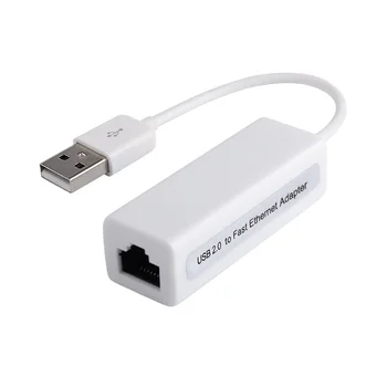 Adaptor USB Ethernet 10/100Mbps placa de Retea Rj45 Tip c USB C Lan Pentru Macbook Windows Internet prin Cablu televiziune prin Cablu