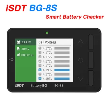 Original ISDT BG-8S Smart Battery Checker Cu Ecran Color sau Checker Echilibrare Receptor Semnal Tester Încărcător Rapid