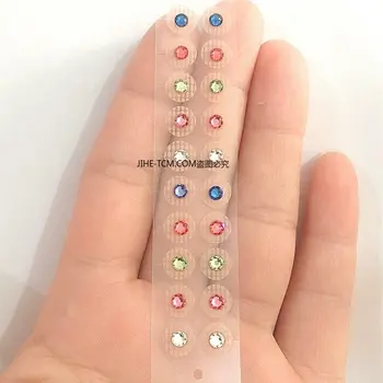Cristal Bijuterie de Piatra Magnetic Șirag de mărgele Bandă transparentă Auricular Autocolant Ureche SEMINȚE de Acupunctura Urechii