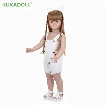 KUKADOLL 78 CM Livrare Rapida Renăscut Copii Păpuși Plin de Silicon, corp Excelent Calitate Pentru Crăciun În 2020 Cadou Ziua de nastere Prezent