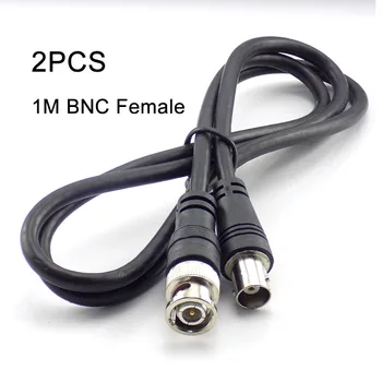 2 buc 1M BNC Female La Masculin Cablu Adaptor Pentru CCTV aparat de Fotografiat BNC Conector de Prelungire Coaxial Linie de Accesorii aparat de Fotografiat D5