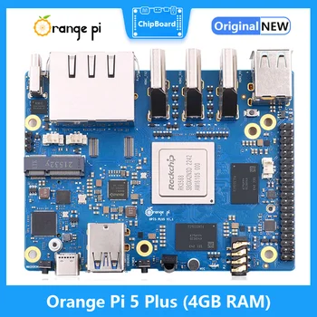 Orange Pi 5 Plus Singur Computer de Bord 4GB RAM RK3588 PCIE Module Externe Wifi6.0+BT5.0 SSD Portocaliu Pi5 Plus Rula Android Debian
