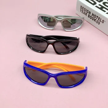 Înfășurați în Jurul valorii de ochelari de Soare pentru Copii 2023 Moda Trendy Oval Sport Shades Ochelari de Soare UV400 Protecție