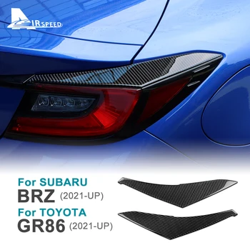 2 buc Pentru Subaru Brz Gr86 2021 2022 2023 Brand Nou Real Fibra de Carbon, Masina din Spate, Coada de Lumină Spranceana Capacul Ornamental Autocolant Accesorii