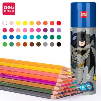 HE2000-36 DELI 36Pcs Justice League DC Creioane Colorate de Design de Artă de Mână-trase de Pictura cu Creioane Student Consumabile de Papetărie