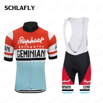 2022 Nou Stil Bărbați Mânecă Scurtă Costum Ciclism Jersey Set de Vara cu Bicicleta de Top Sport Purta Salopete Schlafly