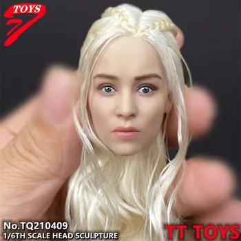 TT TYOS TQ210409 Cap Sculpta pentru Scara 1/6 Corp de sex Feminin de Acțiune Figura