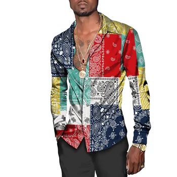 2023 la Modă pentru Bărbați Cămăși Streetwear 3D Imprimate Topuri cu Maneci Lungi 5XL Casual, Guler de Turn-down Maneca Scurta Tricou Cardigan Bluze