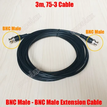3m 9.8 ft / 5m 16.4 ft BNC Male la BNC Male Video Coaxial 75-3 Cablu de Extensie 3 5 Metri Jumper-ul pentru Supraveghere Video CCTV Utilizare