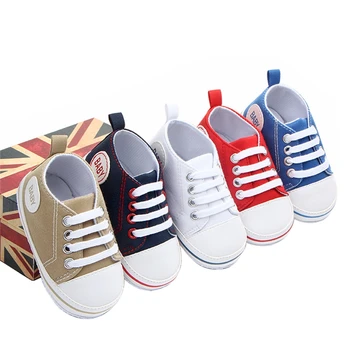 Baby Canvas Classic Adidasi Sport Nou-născut Băieți Fete Scrisoare de Imprimare Prima Pietoni Pantofi pentru Sugari Copil Anti-alunecare Pantofi pentru Copii