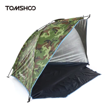 2 Persoane Cort de Camping Singur Strat în aer liber Cort Anti UV Plaja Corturi de Soare Adăposturi Tent Umbra pentru Pescuit, Picnic Park