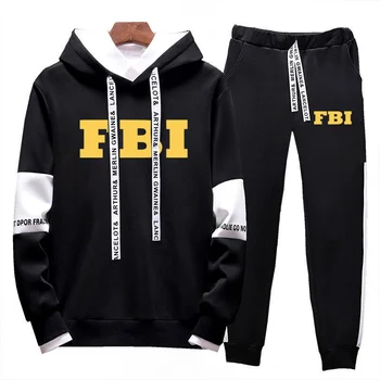 FBI Statele Unite ale americii Scut 2023 Noua Moda Barbati Sport, Hanorace și pantaloni de Trening de Înaltă Calitate de Toamna Iarna de zi cu Zi Casual, Costum de Jogging