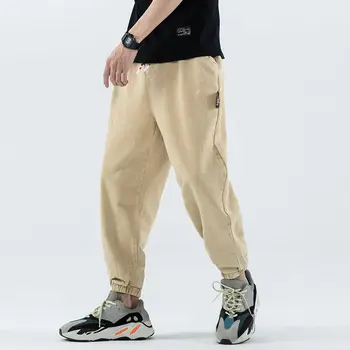 Vrac pantaloni harem tendință de hip-hop elevii plus dimensiune scule bărbați stil casual pantaloni coreean pantaloni sport legat