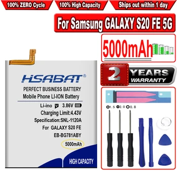 HSABAT 5000mAh EB-BG781ABY EB-BG991ABY EB-BG996ABY EB-BG998ABY Baterie pentru Samsung GALAXY S20 FE 5G / S21 S21 Ultra S21Plus S21+