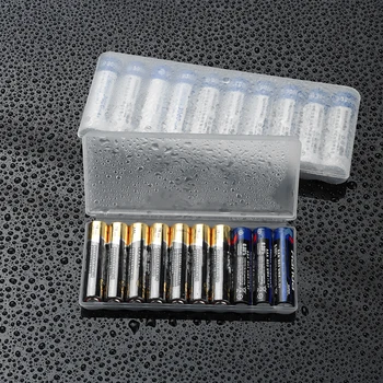 Alb Transparent din Plastic de 10 Slot Bateriei Cutie de Depozitare Container Greu Titularul Caz Pentru AAA/AA/18650 Baterie Organizator Accesorii